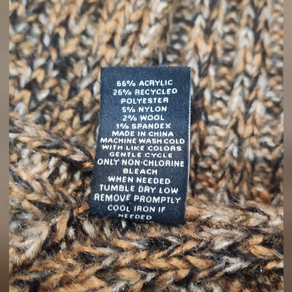 Mens Wearhouse Brown Wool Blend Beanie And Scarf Set One Size - Picture 4 of 7